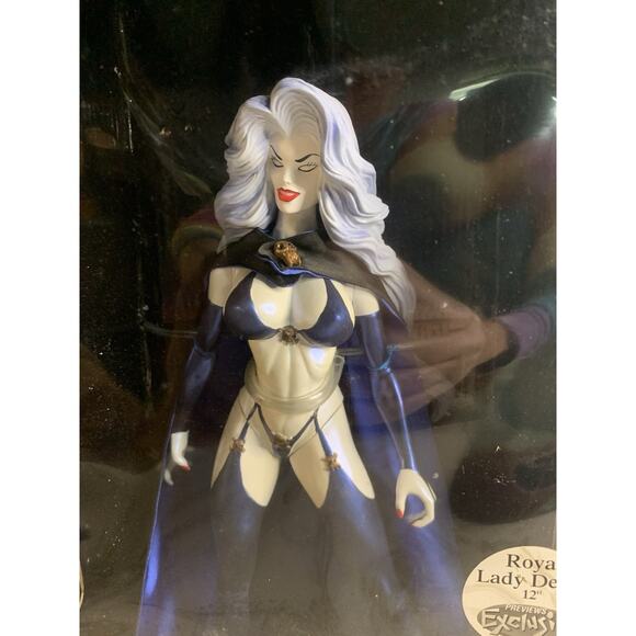 NIB Moore Chaos Comics Brian Pulido's Lady Death 12" Royal Blue Bikini EXCLUSIVE - Picture 2 of 7